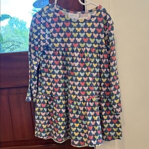 James & Lottie Colorful Butterfly Print Kids Dress